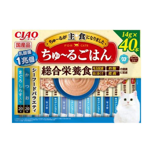 いなば食品　ＣＩＡＯ　ちゅ～るごはん　４０本入り　シーフードバラエティ シーフードバラエティ