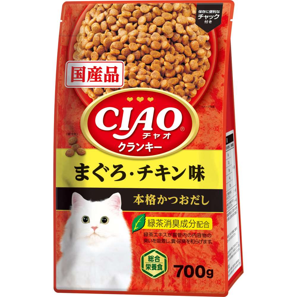 いなば食品　ＣＩＡＯクランキー　まぐろ・チキン味　本格かつおだし　７００ｇ まぐろ・チキン味本格かつおだし700ｇ