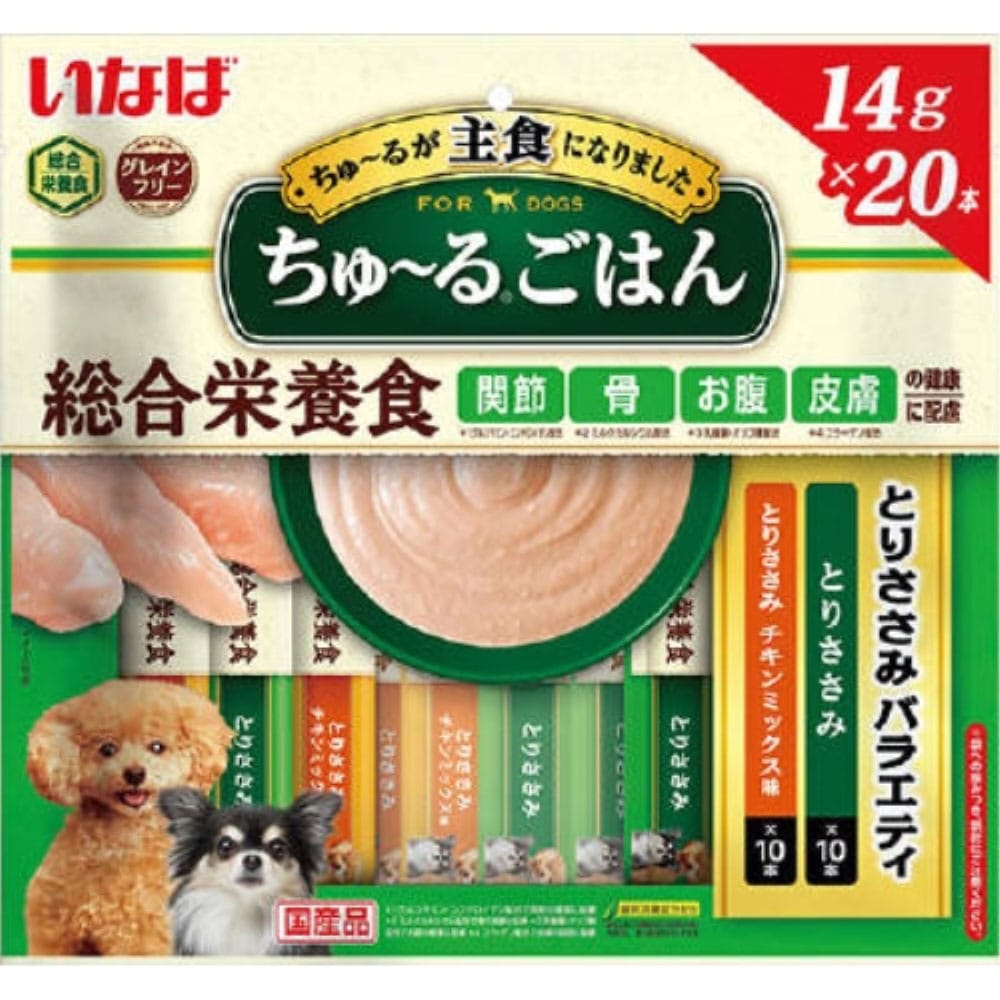 いなばペットフード　ちゅ～るごはん２０Ｐ　とりささみバラエティ とりささみバラエティ