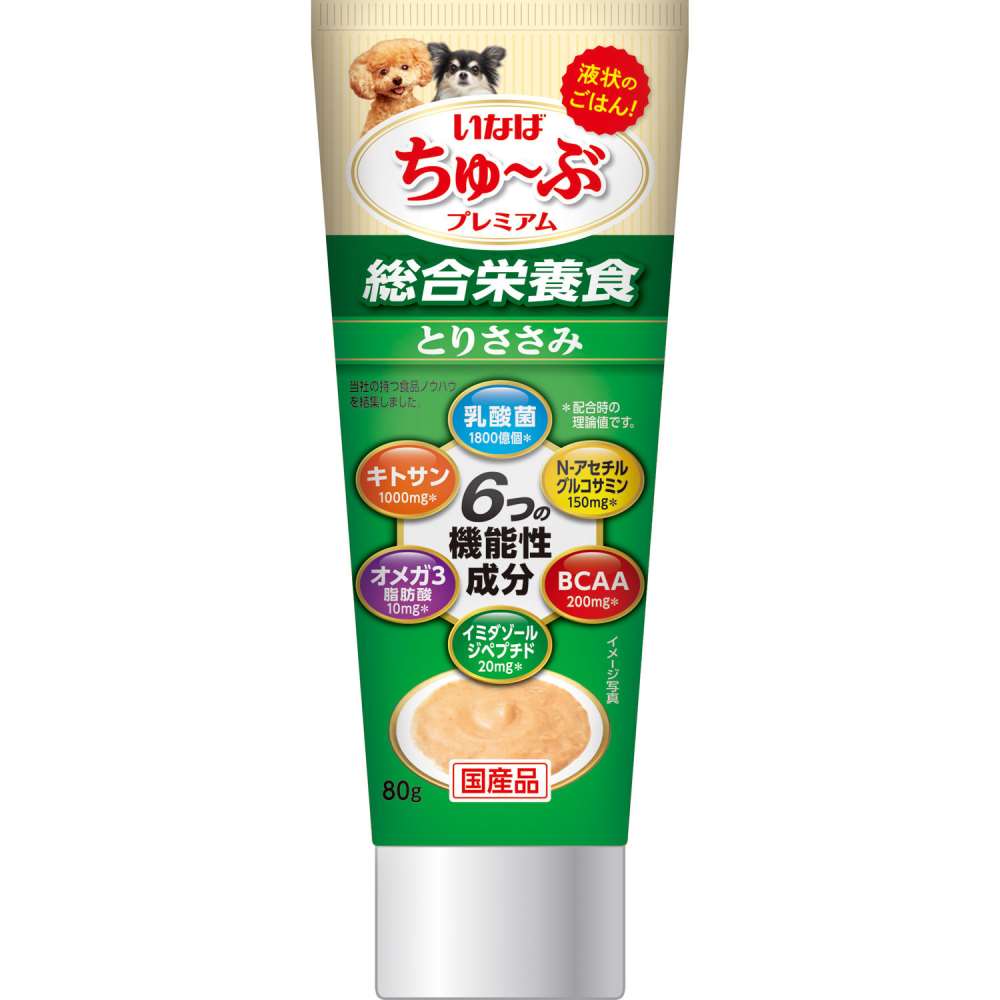 いなば食品　いなば　ちゅ～ぶプレミアム　とりささみ　８０ｇ とりささみ80ｇ