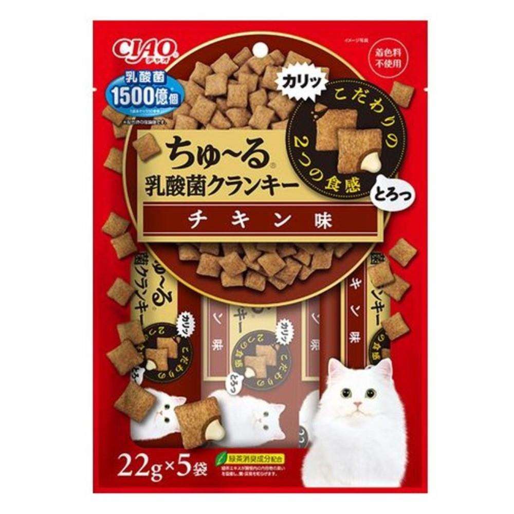 いなば食品　ちゅ～る乳酸菌クランキーチキン味　２２ｇ×５袋 チキン味