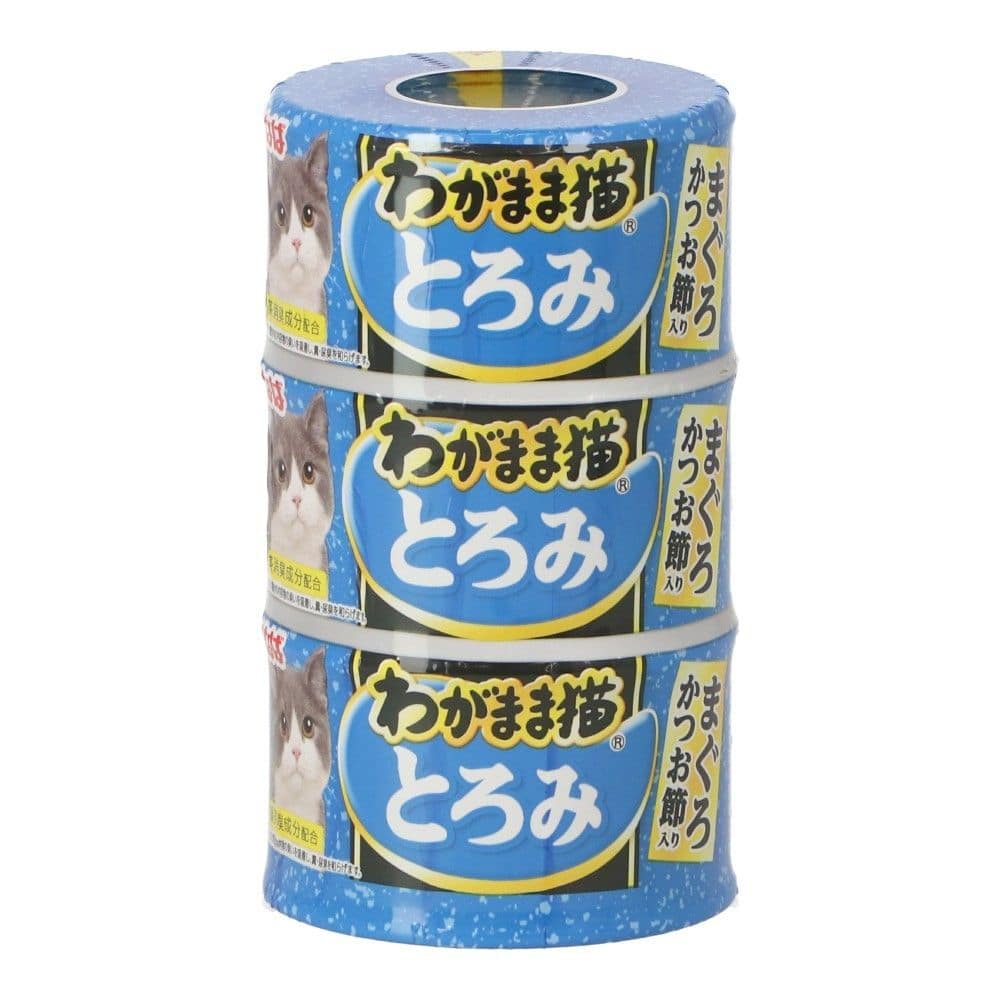 わがまま猫　とろみ　まぐろ　かつお節入り　１４０ｇ×３Ｐ とろみまぐろ　かつお節