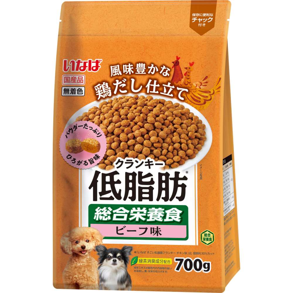 いなば食品　いなば　低脂肪クランキー　鶏だし　ビーフ味　７００ｇ 鶏だしビーフ味700ｇ
