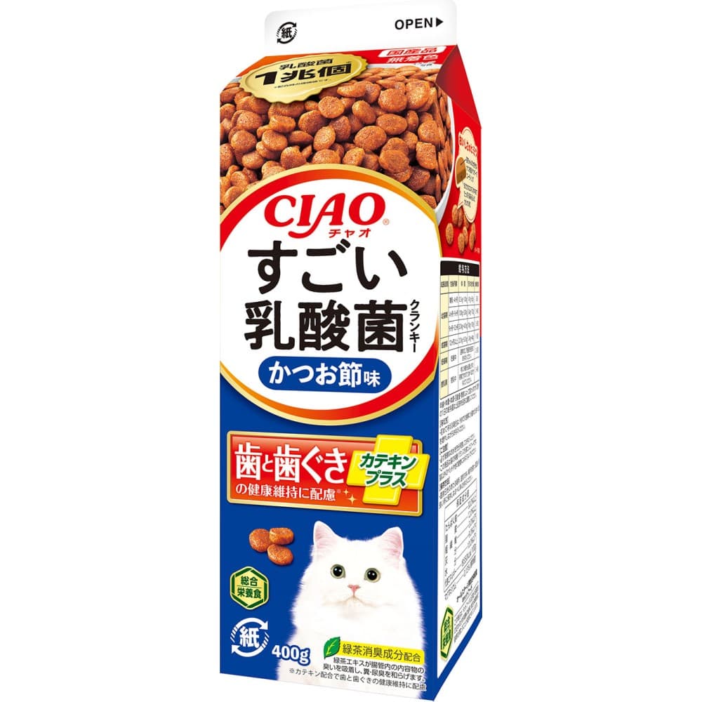 いなば食品　ＣＩＡＯすごい乳酸菌 カテキン＋かつお節味４００ｇ