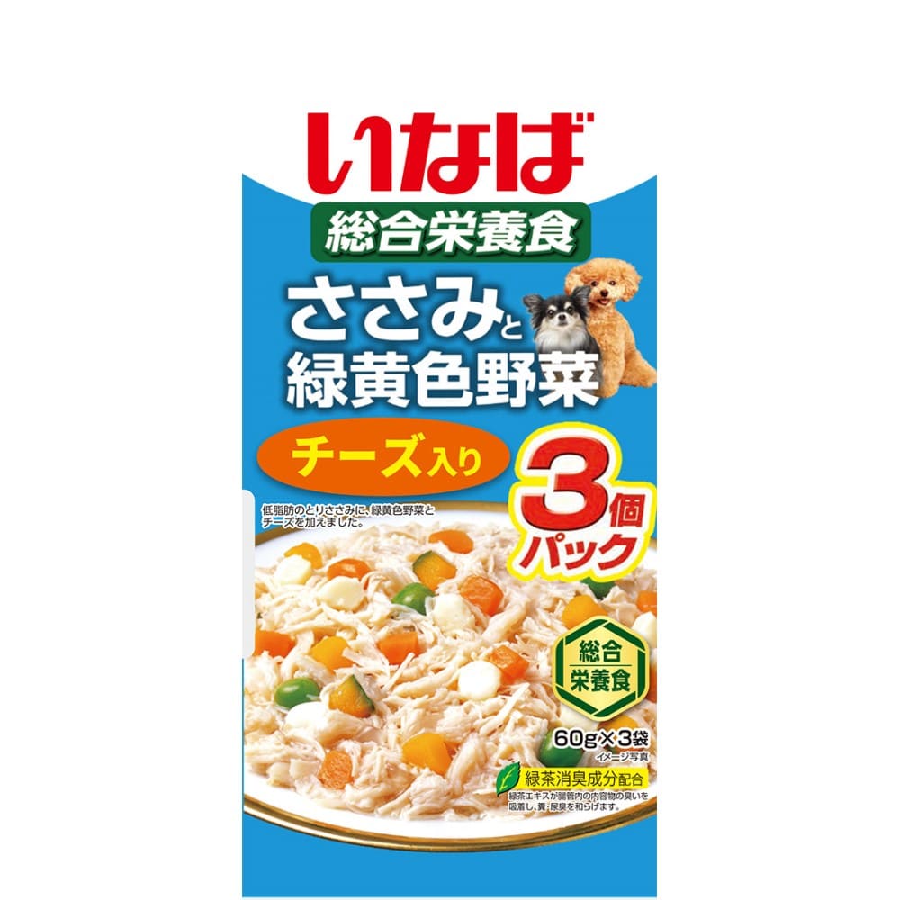 いなば食品　ささみと緑黄色野菜　チーズ入り ６０ｇ×３Ｐ