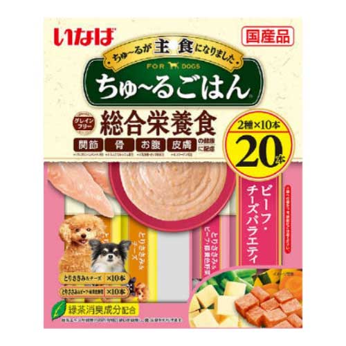 いなば食品　ちゅ～るごはん　ビーフ・チーズバラエティ　１４ｇ×２０本 ビーフ・チーズバラエティ