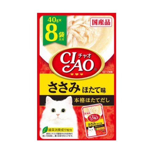 ＣＩＡＯパウチ　８Ｐ　ささみ　ほたて味