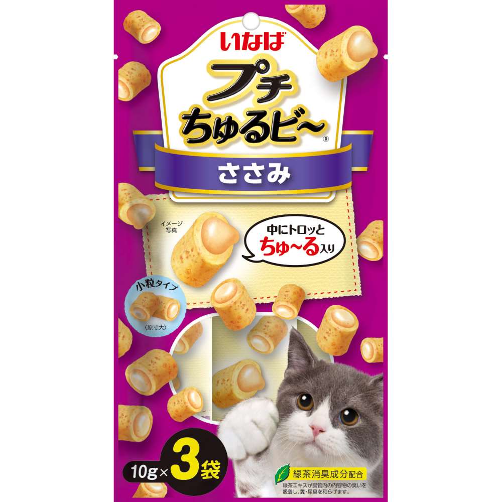 いなば食品　プチちゅるビ～ささみ　１０ｇ×３袋 ささみ10ｇ×3袋