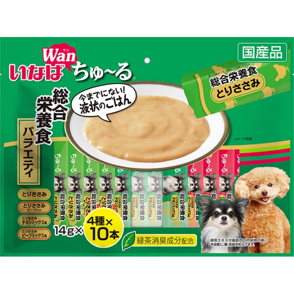 いなば食品　ＷＡＮちゅ～る　総合栄養食バラエティ　４０本 ＷＡＮちゅ～る　総合栄養食バラエティ