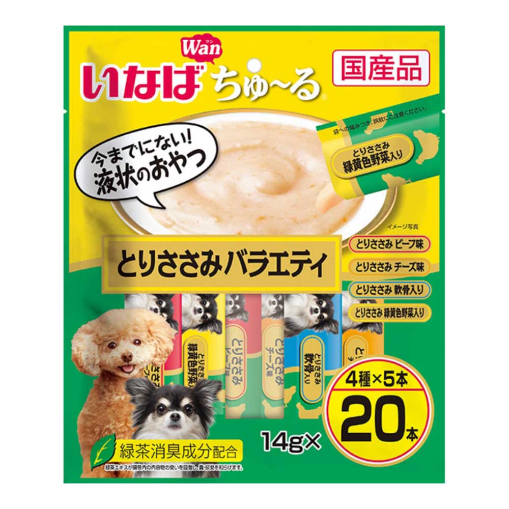 いなば食品　いなば　ちゅ～る　とりささみバラエティ　１４ｇ×２０本 とりささみバラエティ