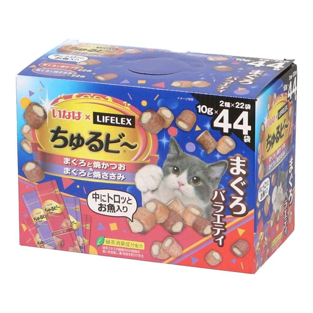 LIFELEX　猫ちゅるビ～　４４袋　まぐろバラエティ　ＫＮ－２２　（コーナン限定増量パック）