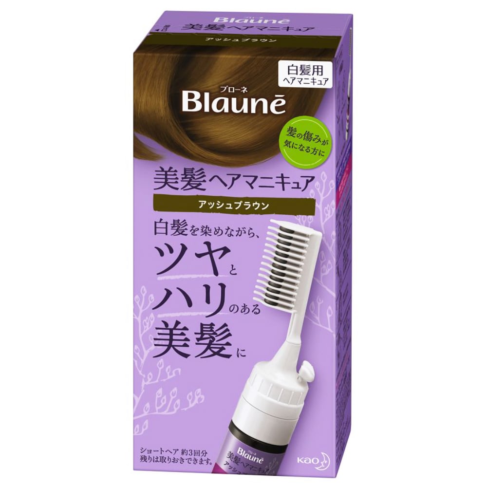 花王　ブローネ　美髪ヘアマニキュア　アッシュブラウン　［クシつき］ クシつき