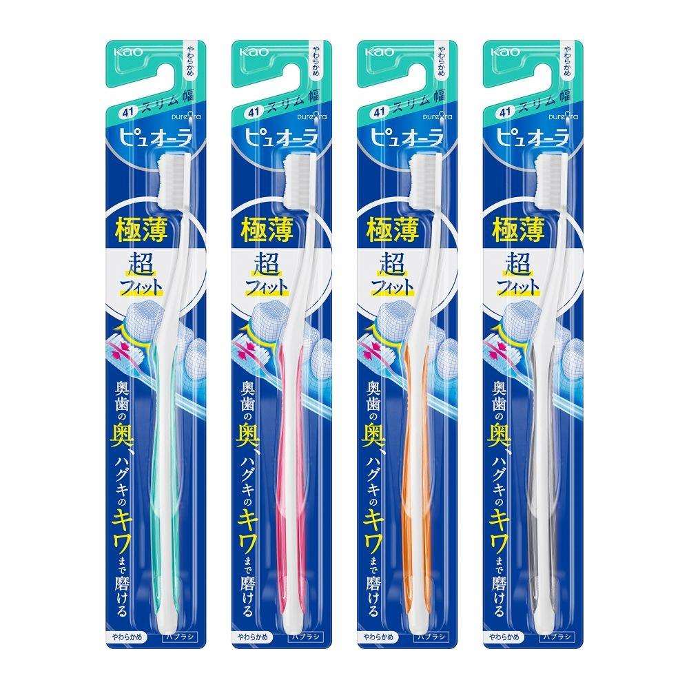 花王　ピュオーラ　ハブラシ　コンパクトスリム　［やわらかめ］　１本　※色の指定はできません やわらかめ