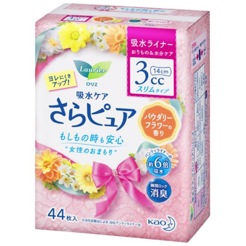 花王 ロリエ さらピュア ３ｃｃ パウダリーフラワーの香り 吸水ライナー ［４４枚入］: 日用消耗品|ホームセンターコーナンの通販サイト