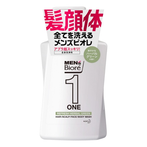 花王　メンズビオレ　ＯＮＥ　オールインワン　全身洗浄料　ハーバルグリーンの香り　［本体］