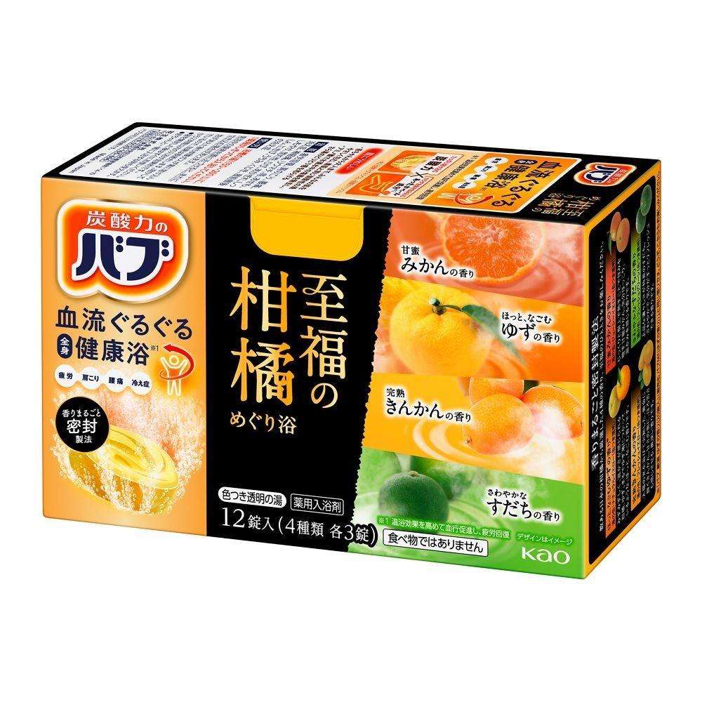 花王　バブ　至福の柑橘めぐり浴　１２錠入