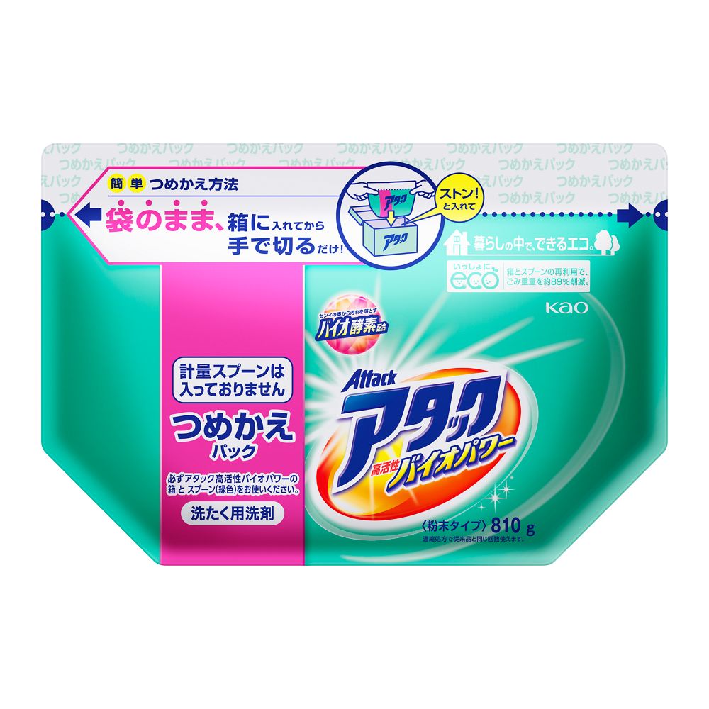 花王 アタック 高活性バイオパワー つめかえ 810ｇ つめかえ 810ｇ