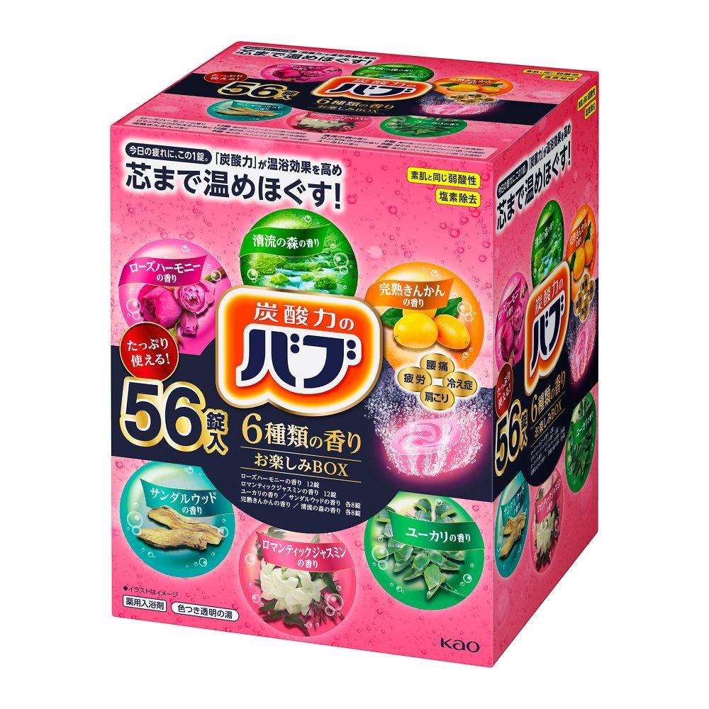 花王　バブ　6種類の香りお楽しみＢＯＸ　56錠　×4個セット 6種類の香り×4個セット