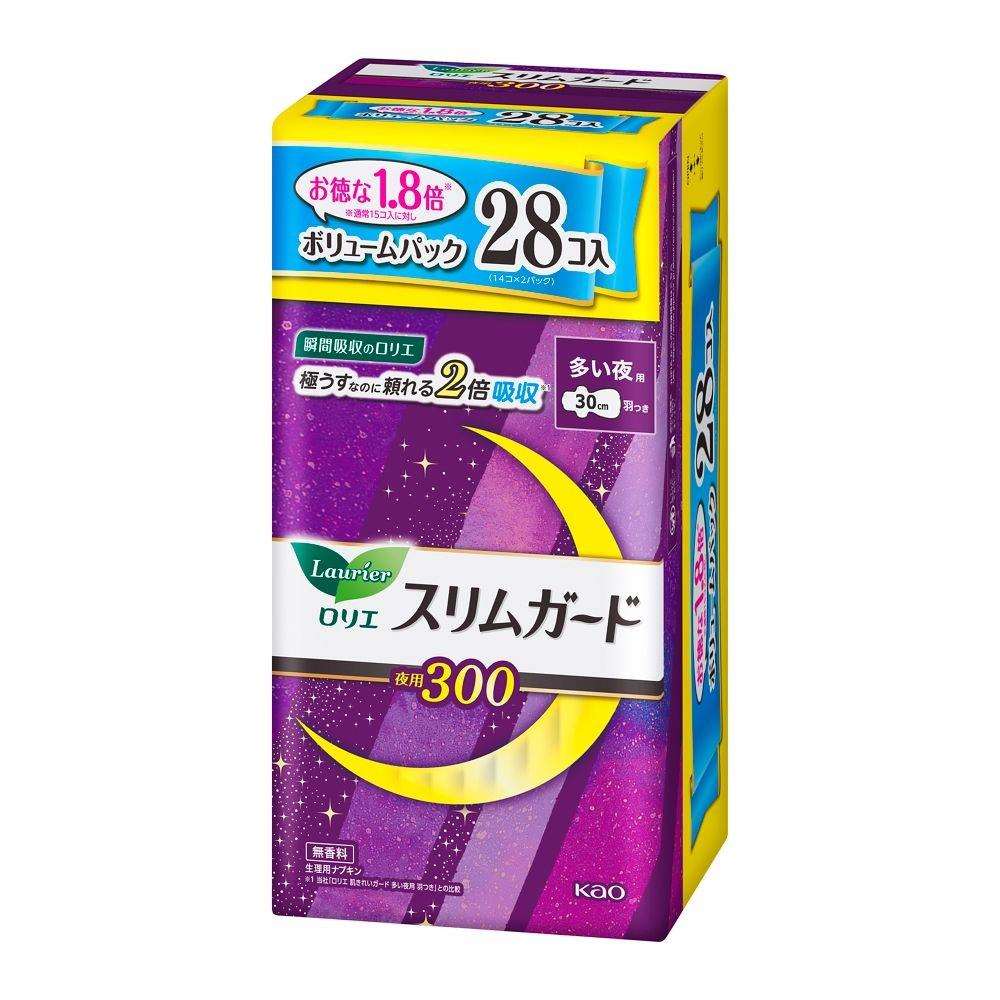 花王　ロリエ　スリムガード　ボリュームパック　多い夜用３００　２８コ 多い夜用３００　２８コ