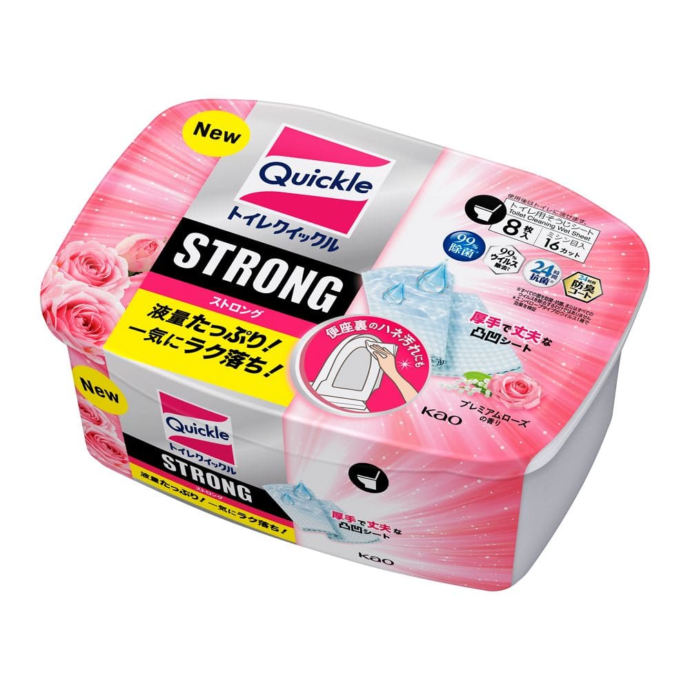 トイレクイックルストロング　本体ローズ８枚 本体ローズ８枚