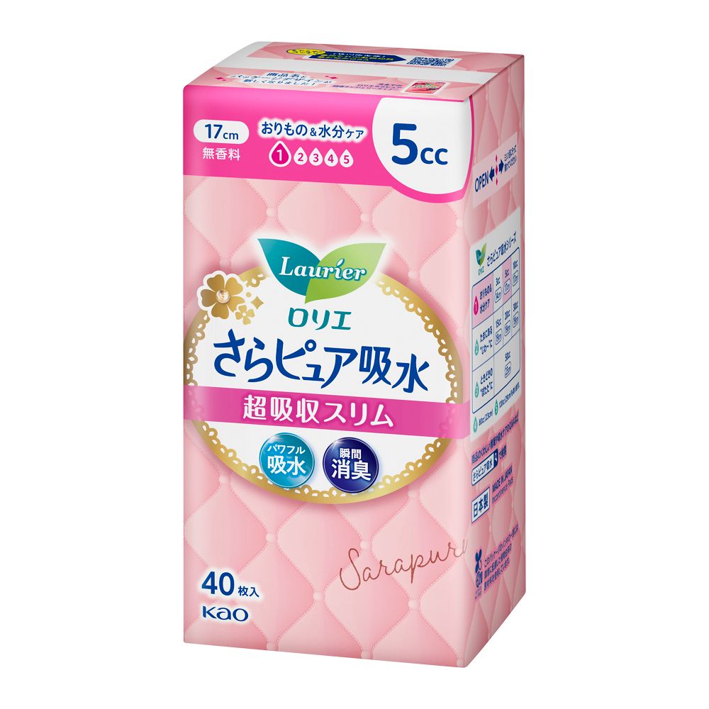 ロリエ　さらピュア吸水　超吸収スリム　５ｃｃ　４０枚 ５ｃｃ　４０枚