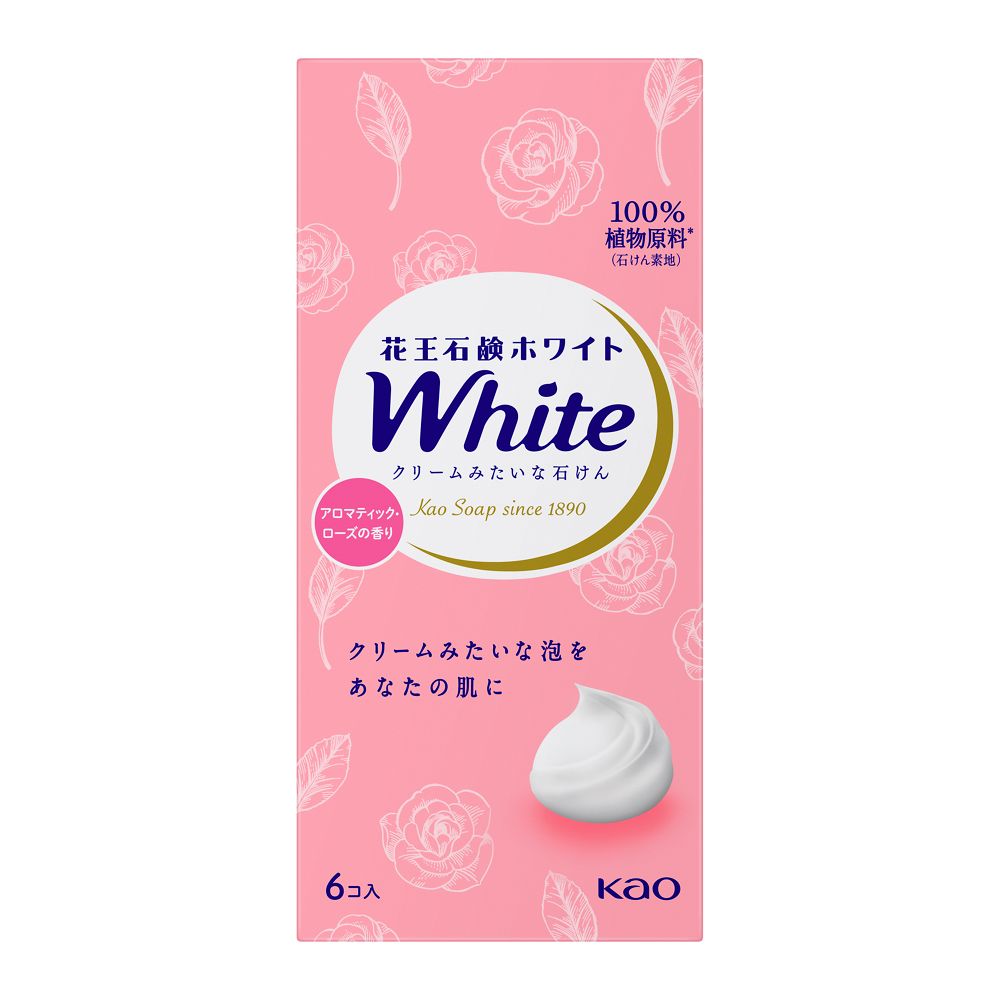 花王　花王石鹸ホワイト　アロマティック・ローズの香り　普通サイズ　６コ箱