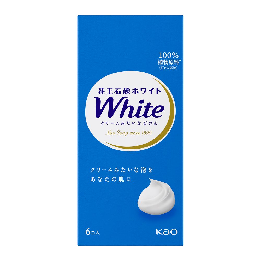 花王　花王石鹸ホワイト　普通サイズ　６コ箱