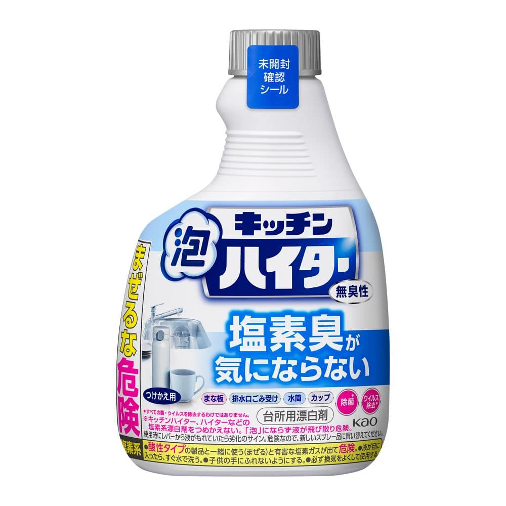 花王　キッチン泡ハイター　つけかえ用　無臭性　４００ｍｌ つけかえ用　無臭性