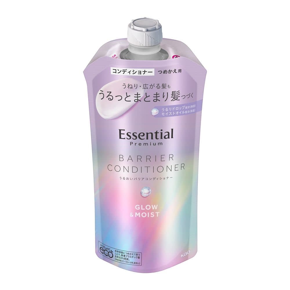 花王　エッセンシャル　プレミアム　うるおいバリアコンディショナー　グロウ＆モイスト　つめかえ用　３４０ｍｌ つめかえ用