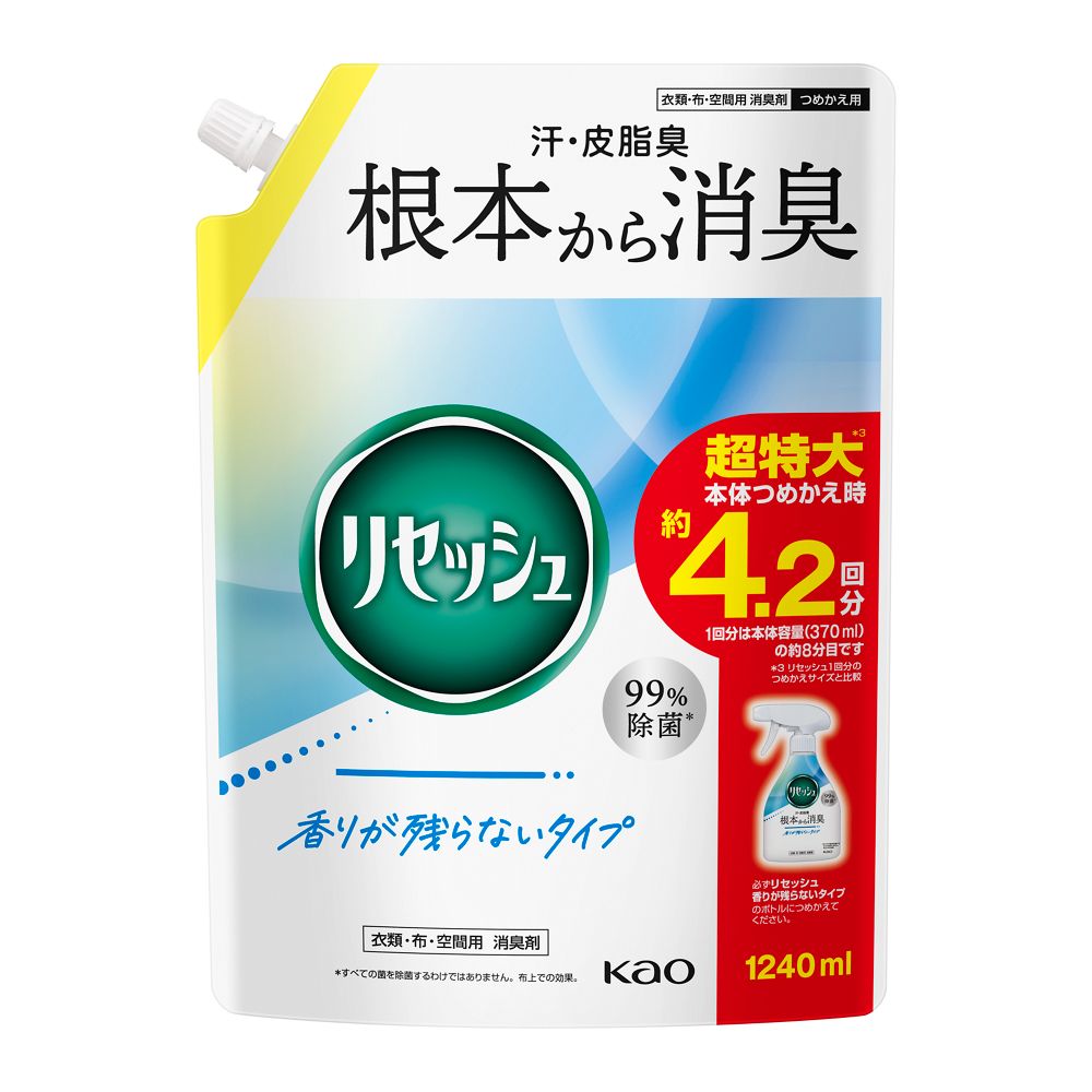 リセッシュ 香りが残らないタイプ つめかえ用 1240ml つめかえ用 1240ml