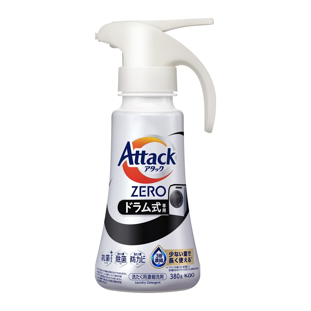 花王　アタックＺＥＲＯ　ドラム式専用　ワンハンドタイプ　３８０ｇ ワンハンド