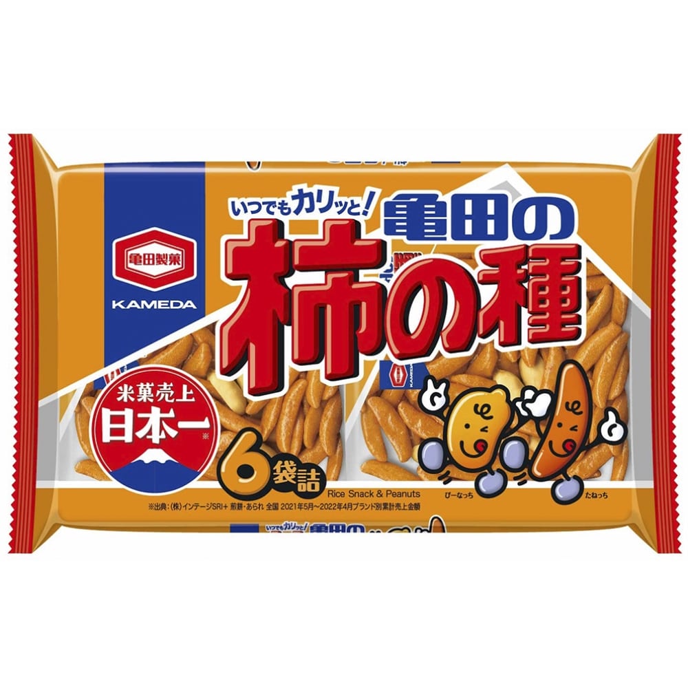 亀田　亀田の柿の種６袋詰　１８０ｇ