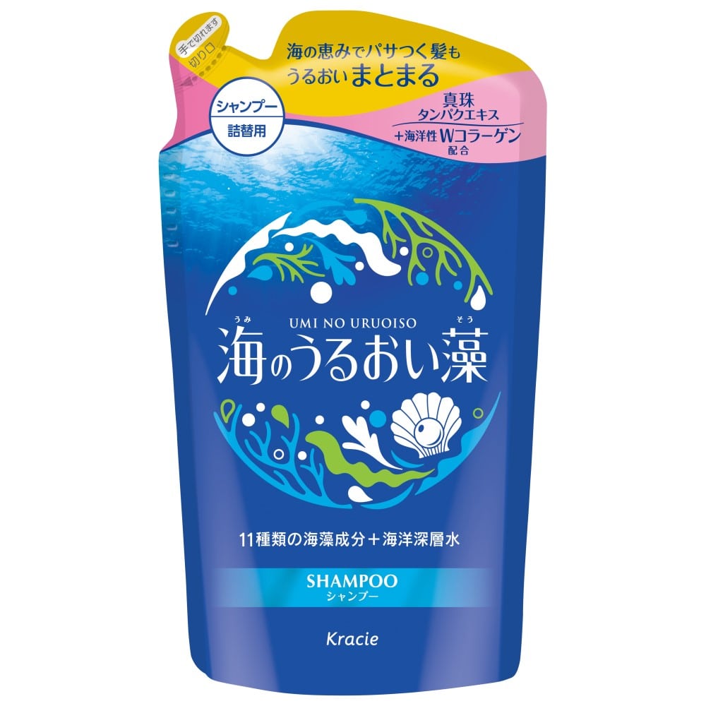 海のうるおい藻　うるおいケアシャンプー詰替用　400ｍｌ シャンプー詰替用　400