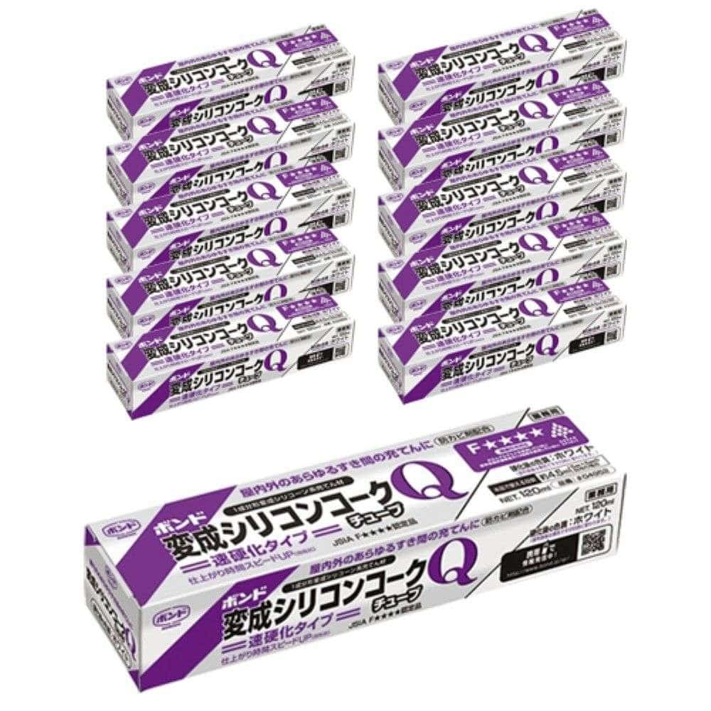 コニシ(Konishi) 　変成シリコンコークＱ　１２０ｍｌ　ホワイト　×10本セット