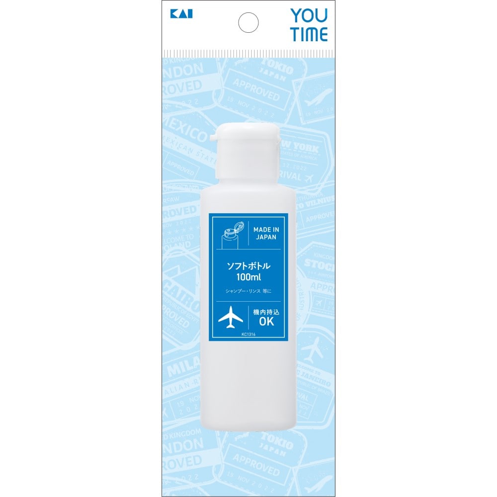 貝印　ＫＣ１３１６　ＹＯＵ　ＴＩＭＥ　ソフトボトル　１００ｍｌ　１個 １００ｍｌ