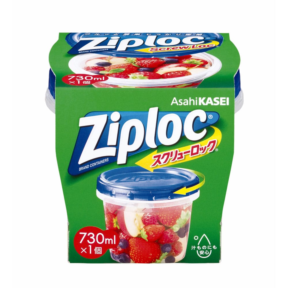 旭化成ホームプロダクツ ジップロック スクリューロック 730ml 1個 生活用品 キッチン用品 ホームセンターコーナンの通販サイト