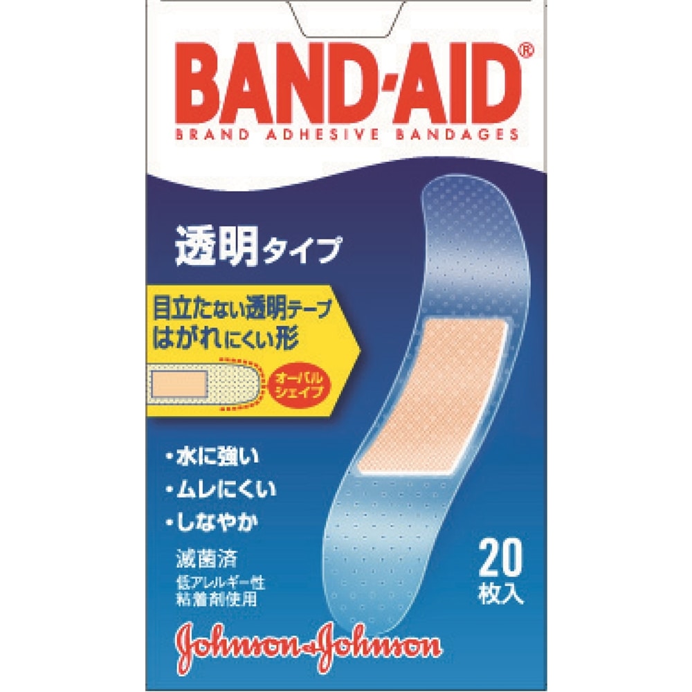 バンドエイド透明タイプ　２０枚入