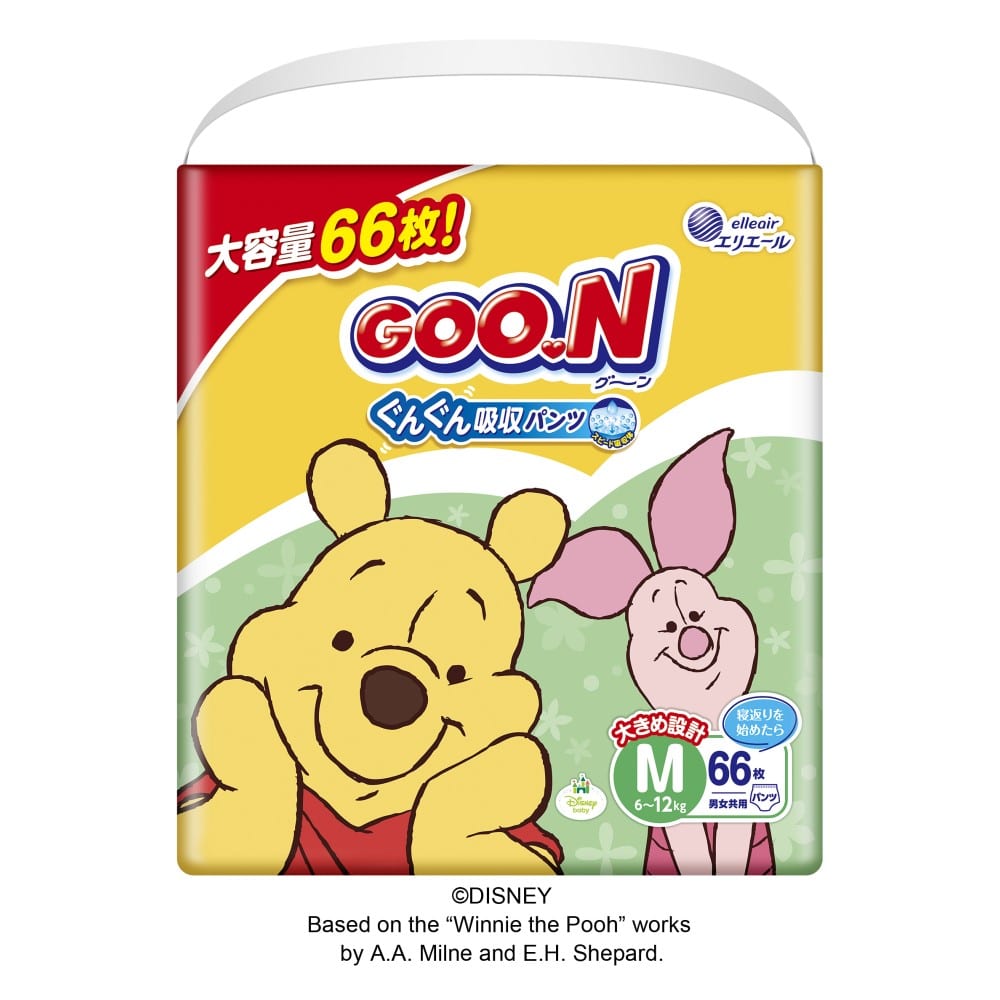 大王製紙　グ―ン　ぐんぐん吸収パンツ　Ｍサイズ６６枚