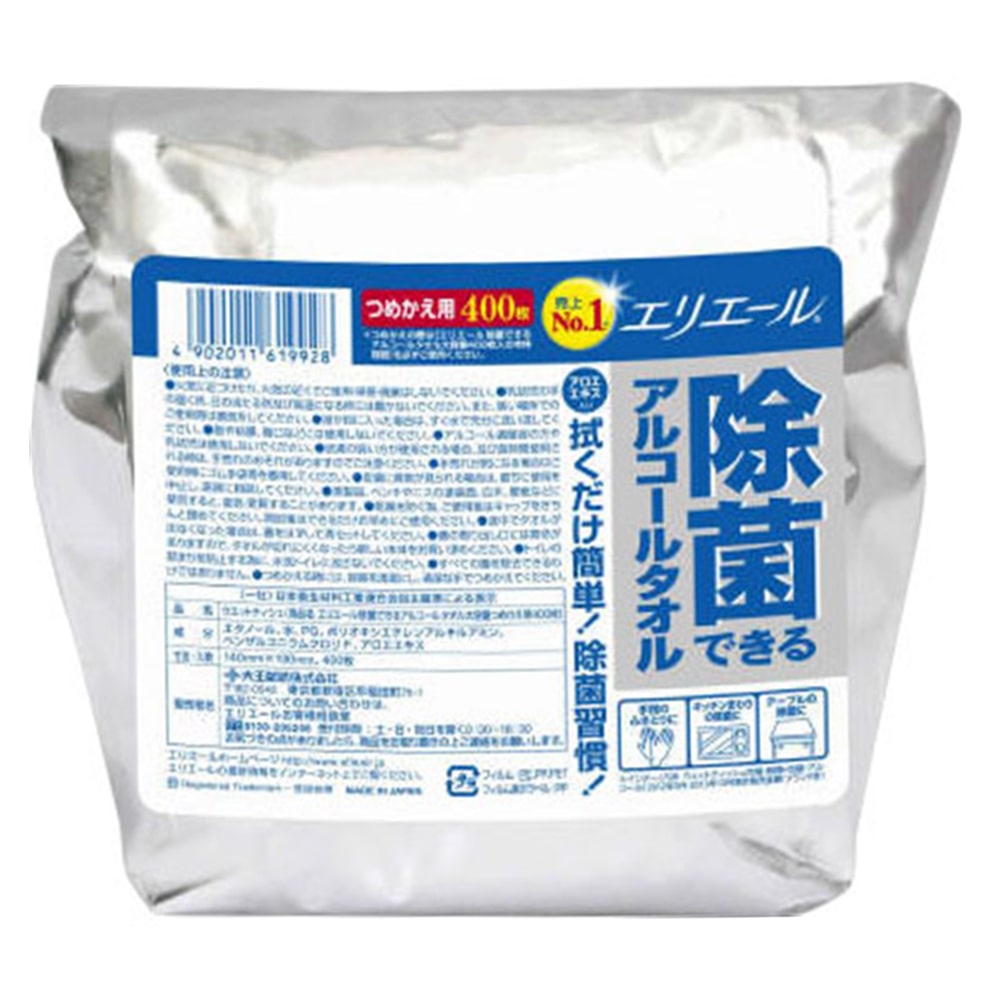 エリエール除菌できるアルコールタオル大容量つめかえ用