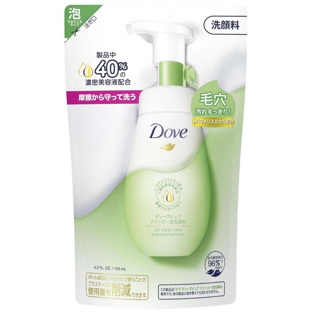 ユニリーバ ダヴ 泡洗顔詰替 ディープピュア １２５ｍｌ ディープピュア 詰替 125ml