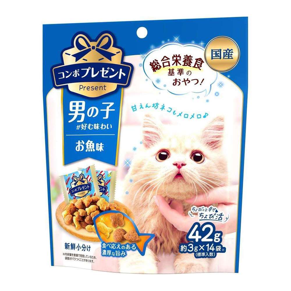 日本ペットフード　プレゼントおやつ　男の子用お魚味４２ｇ 男の子用お魚味４２ｇ