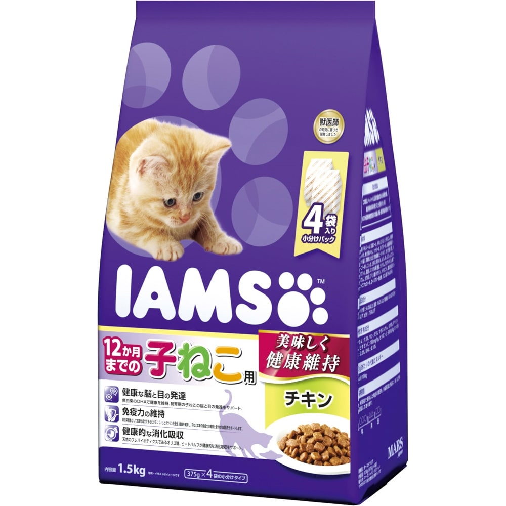 アイムス １２か月までの子ねこ用 チキン １．５ｋｇ ×６個セット 1.5ｋｇ ×6個