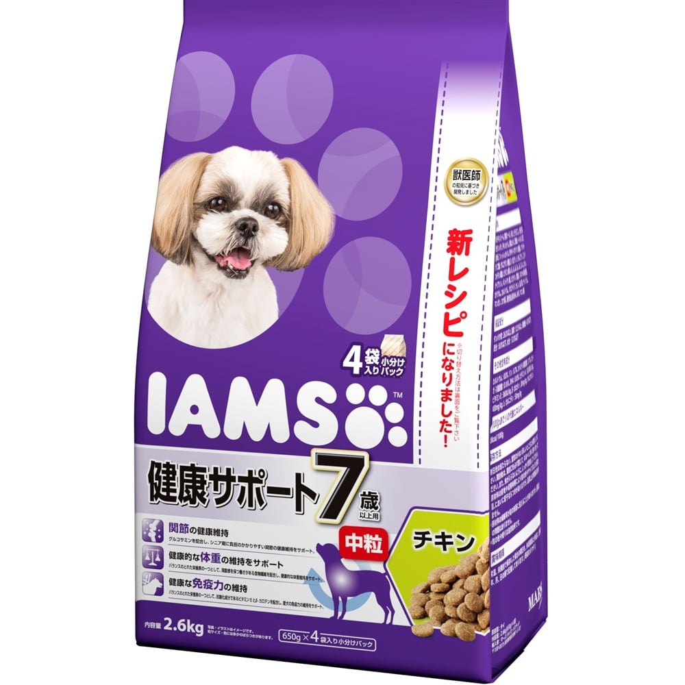 アイムス ７歳以上用 健康サポート チキン 中粒 ２．６ｋｇ