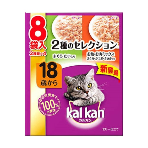 カルカン パウチ 18歳から 2種のセレクション まぐろ たい入り お魚お