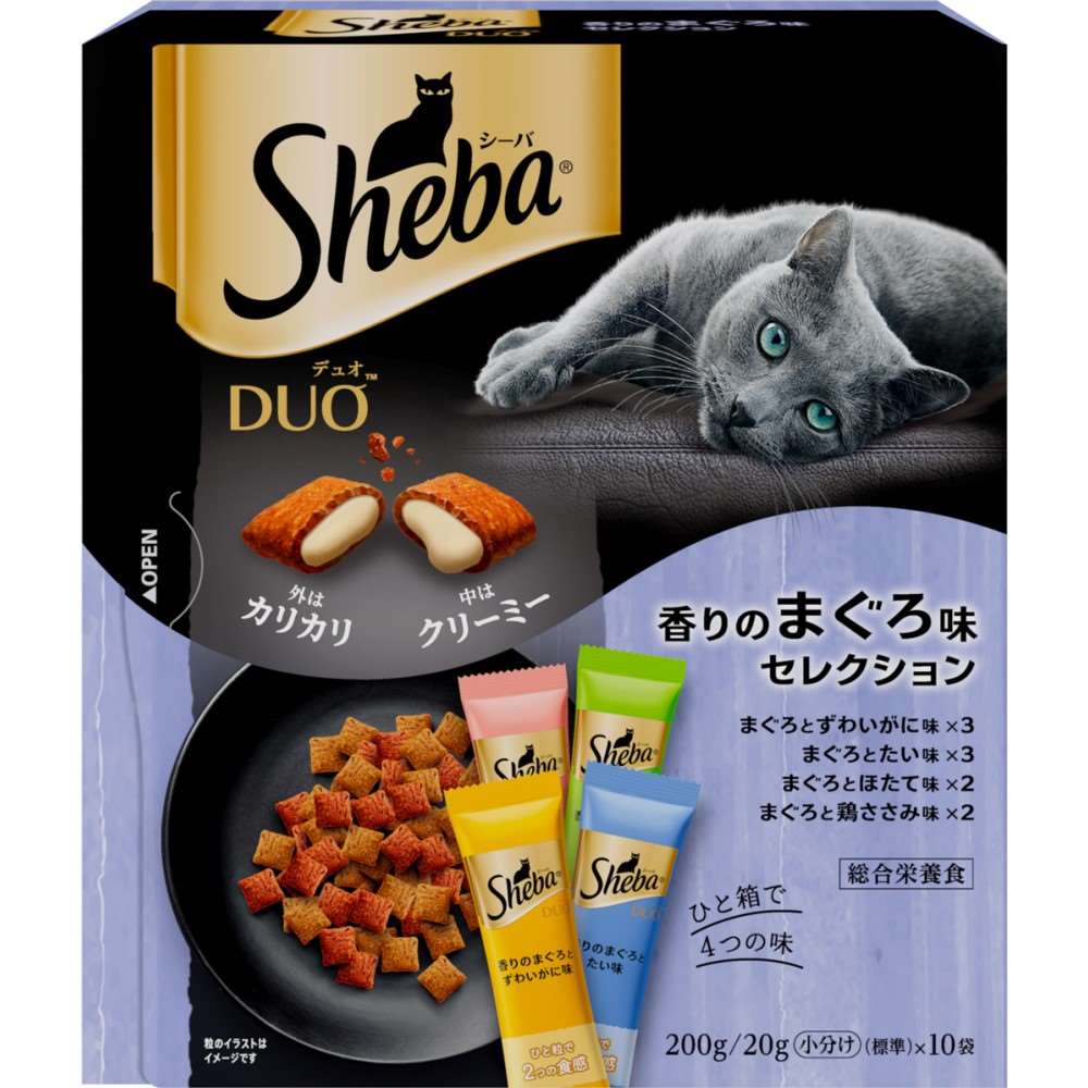 シーバ　デュオ　キャットフード　ドライ　香りのまぐろ味セレクション　２００ｇ　成猫用 香りのまぐろ味セレクション