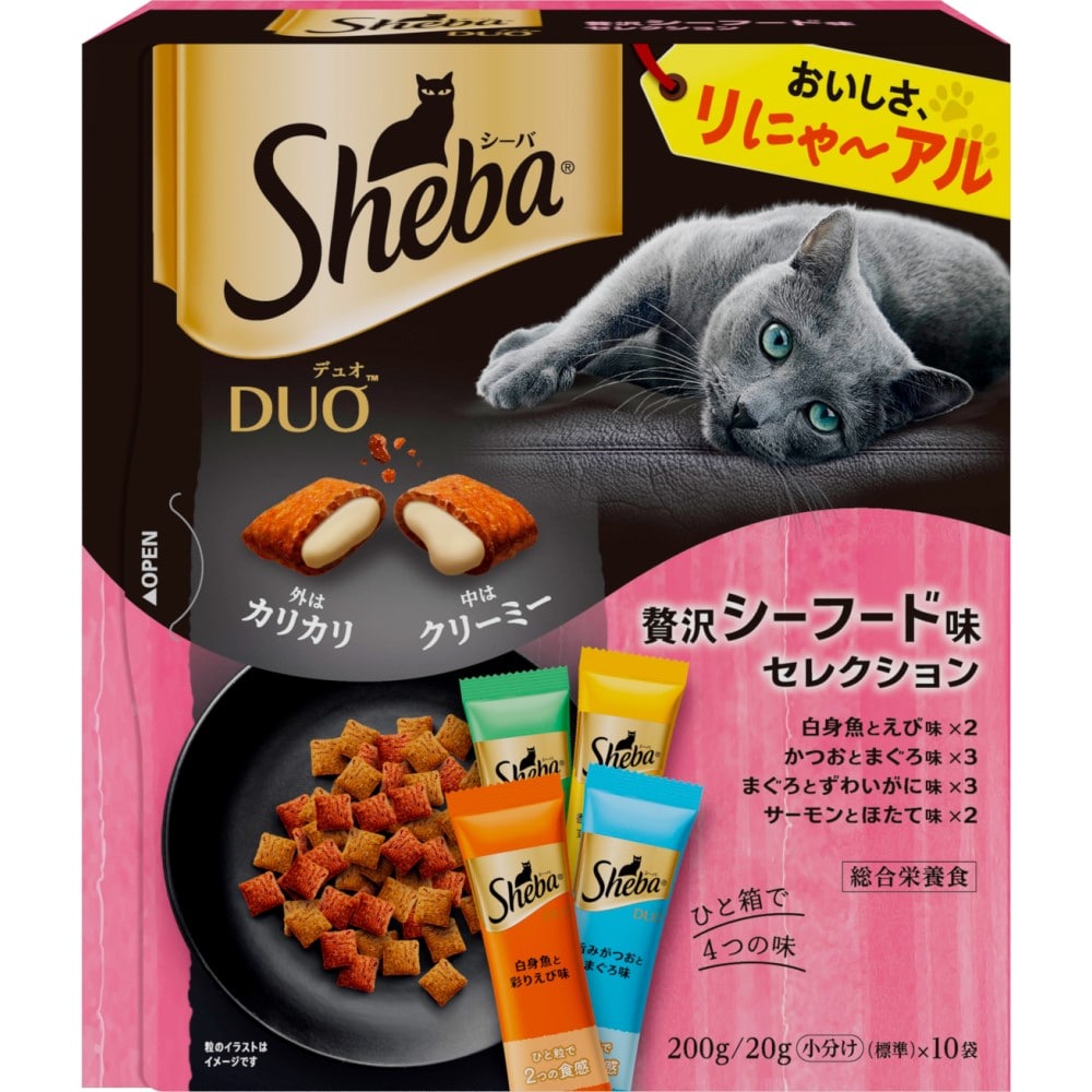 シーバ　デュオ　贅沢シーフード味セレクション　２００ｇ 贅沢シーフード味セレクション