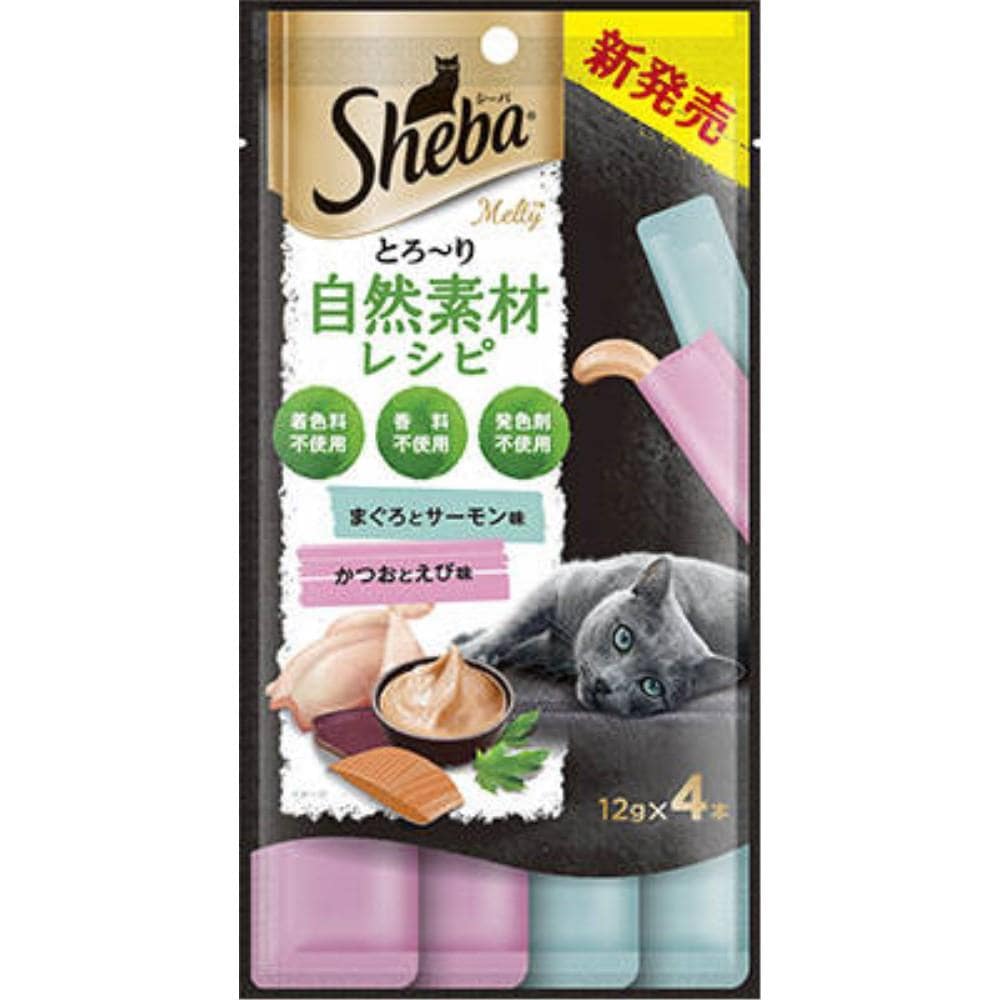 マースジャパンリミテッド　シーバメルティ　自然レシピ鮪かつおＳ１２ｇ４本 鮪かつお
