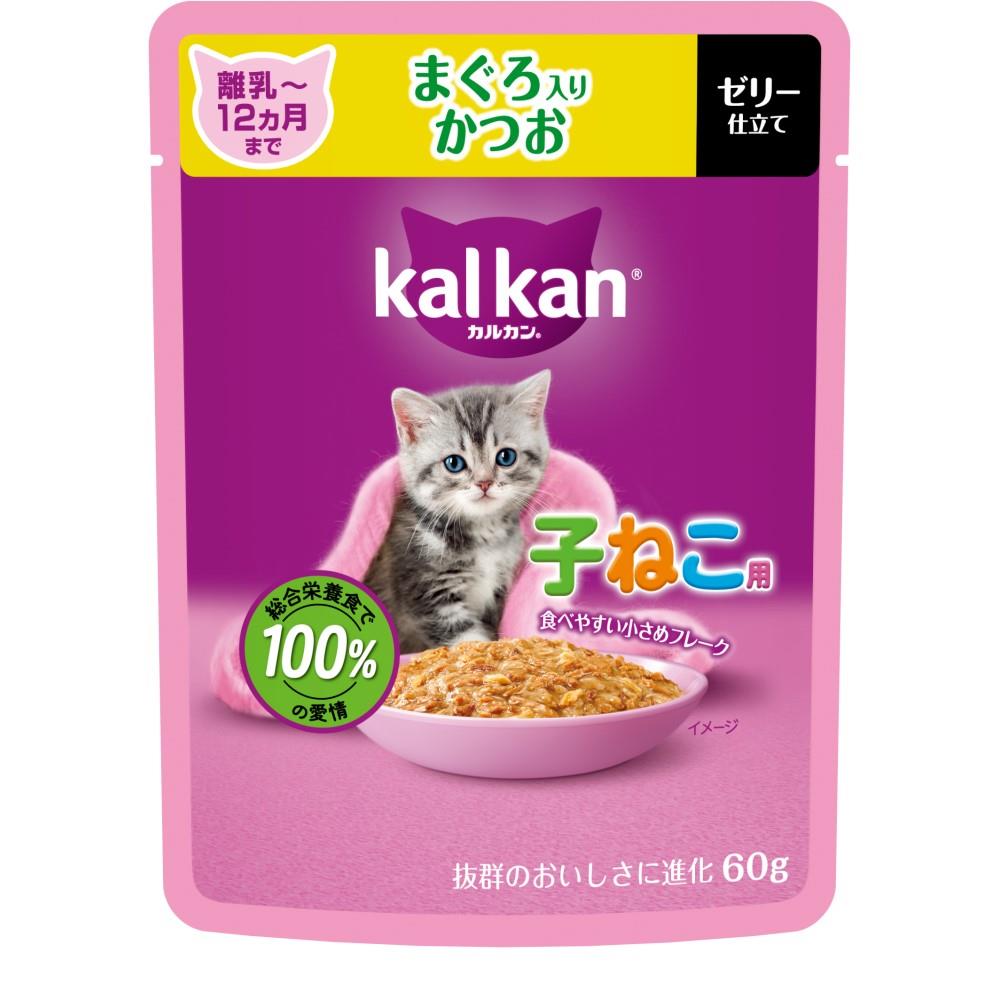 マースジャパンリミテッド　カルカンパウチ１Ｐ　子猫用　まぐろ　かつお 子猫用　まぐろ　かつお