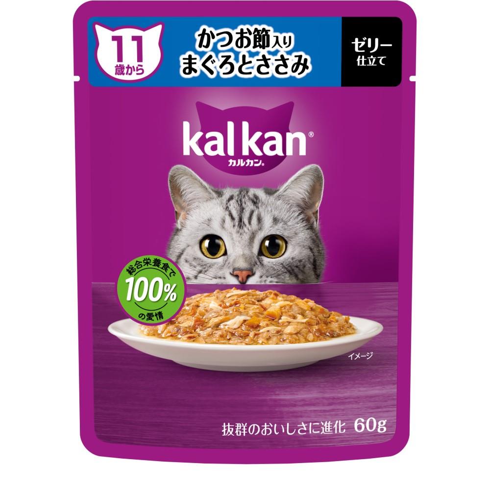 マースジャパンリミテッド　カルカンパウチ１Ｐ　１１歳から　鰹節まぐろとささみ
