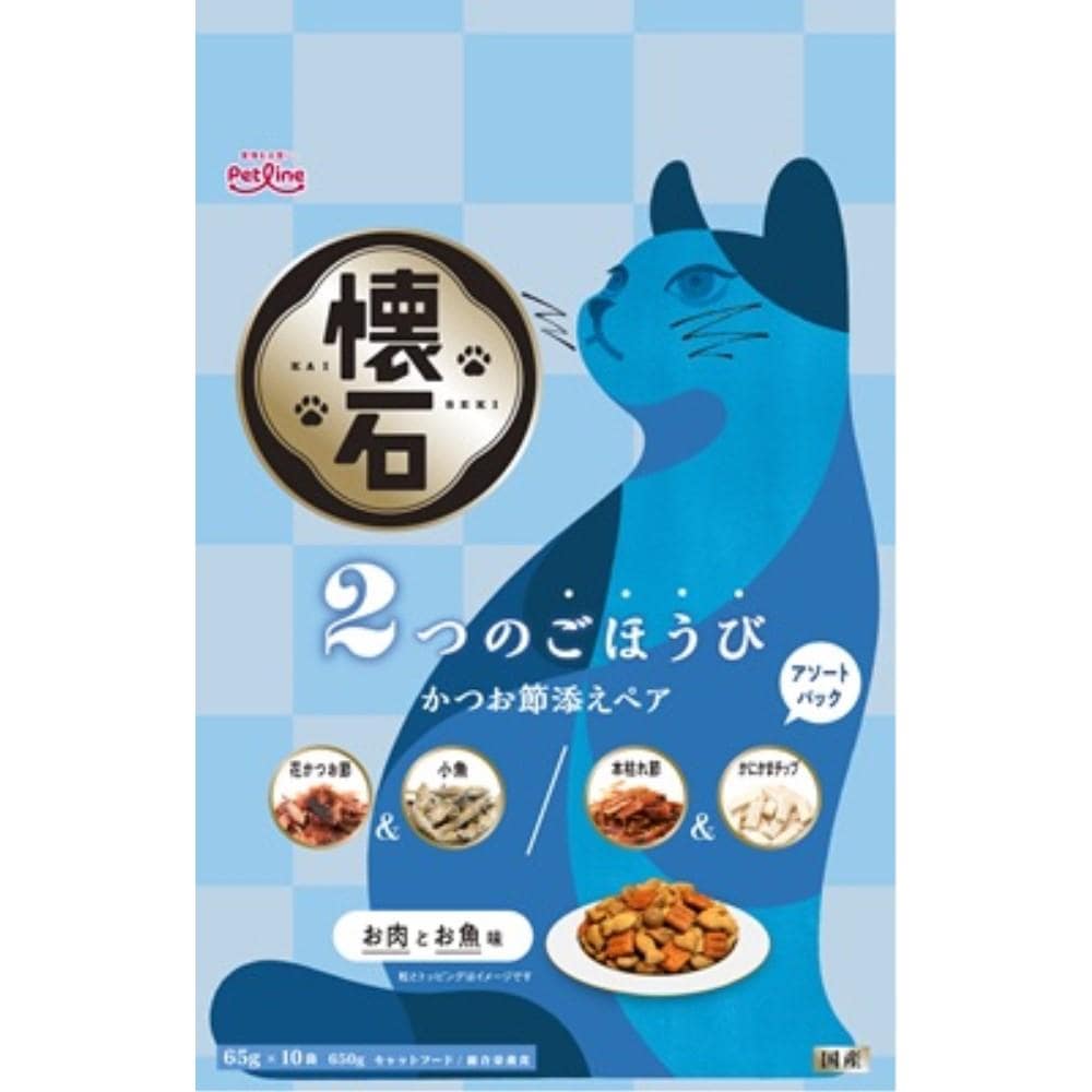 ペットライン　懐石　２つのごほうび　かつお節添えペア　６５０ｇ かつお節添えペア　６５０ｇ